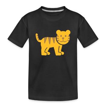 Tiger - Kinder Premium Bio T-Shirt - Schwarz - Vorne