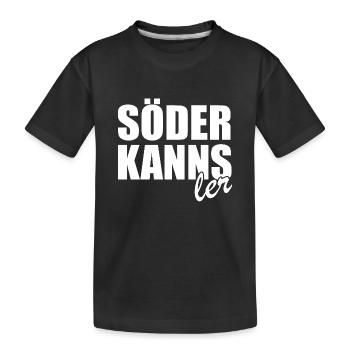 Söder kanns - Kanzler - Kanzlerkandidat - Kinder Premium Bio T-Shirt - Schwarz - Vorne