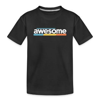 Fantastisches Typografie-Design - Kinder Premium Bio T-Shirt - Schwarz - Vorne