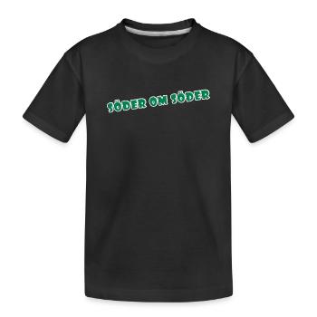 South of South Green Typografie - Kinder Premium Bio T-Shirt - Schwarz - Vorne