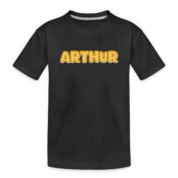 Gift for Arthur - Kids' Premium Organic T-Shirt - black - Front