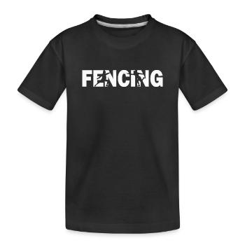 Fencing Fencers - Kids' Premium Organic T-Shirt - black - Front