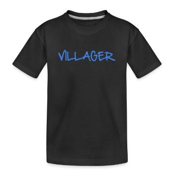 VILLAGER - Kids' Premium Organic T-Shirt - black - Front