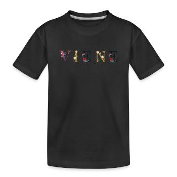 Wien - Kinder Premium Bio T-Shirt - Schwarz - Vorne