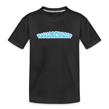 Nettoyant d’égouts comme nettoyant d’égouts - T-shirt bio Premium Enfant - noir - Devant