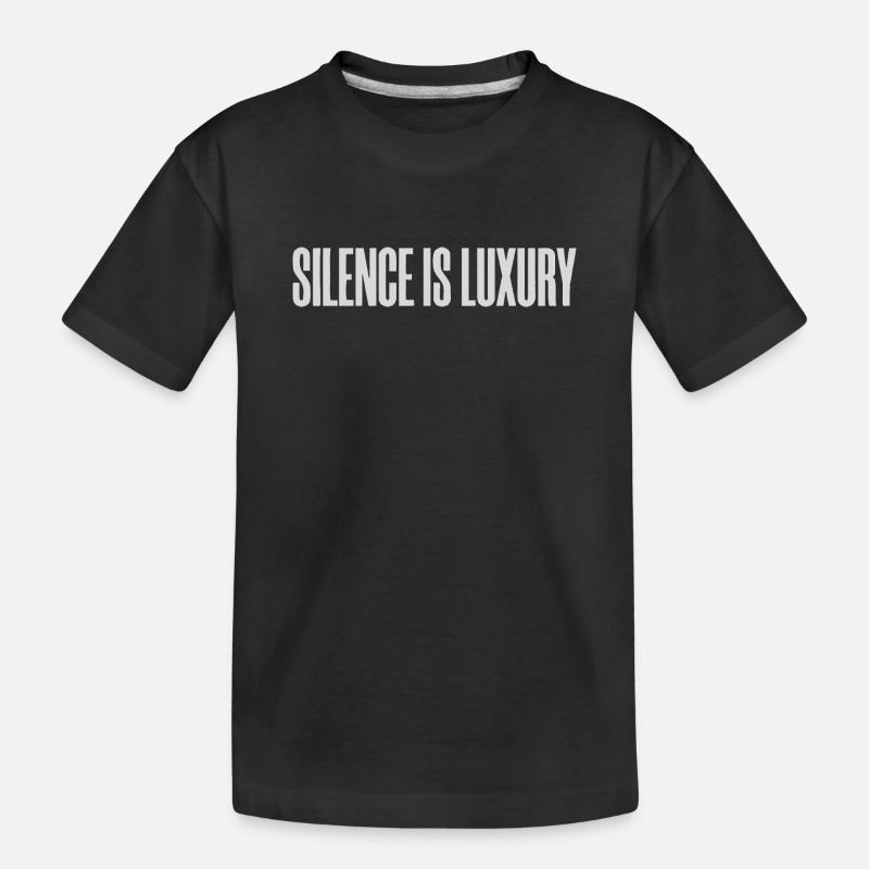Minimalistisches Premium-Typografie-Design - Kinder Premium Bio T-Shirt - Schwarz