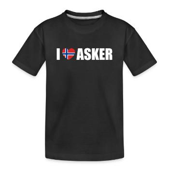 J’adore Asker Norvège - T-shirt bio Premium Enfant - noir - Devant