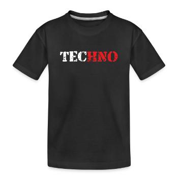Techno ArmyLook - Kinder Premium Bio T-Shirt - Schwarz - Vorne