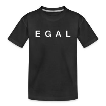EGAL – Déclaration minimale - T-shirt bio Premium Enfant - noir - Devant
