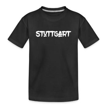 Stuttgart - Baden-Württemberg - Neckar Killesberg - Kinder Premium Bio T-Shirt - Schwarz - Vorne