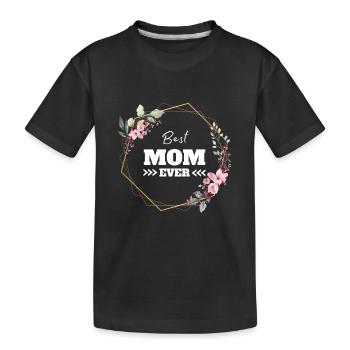 Beste Mutter Mama Geschenk - Kinder Premium Bio T-Shirt - Schwarz - Vorne