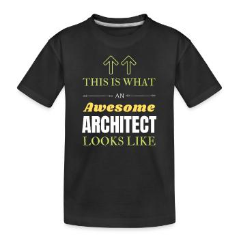 Architecte - T-shirt bio Premium Enfant - noir - Devant