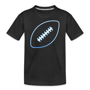 Joueur de football américain - T-shirt bio Premium Enfant - noir - Devant