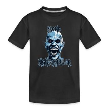 Proud Nightcrawler, oiseau de nuit, effrayant - T-shirt bio Premium Enfant - noir - Devant