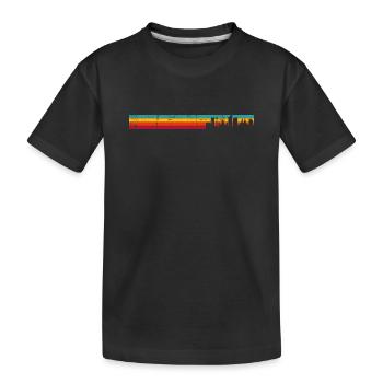Liverpool skyline rétro - T-shirt bio Premium Enfant - noir - Devant
