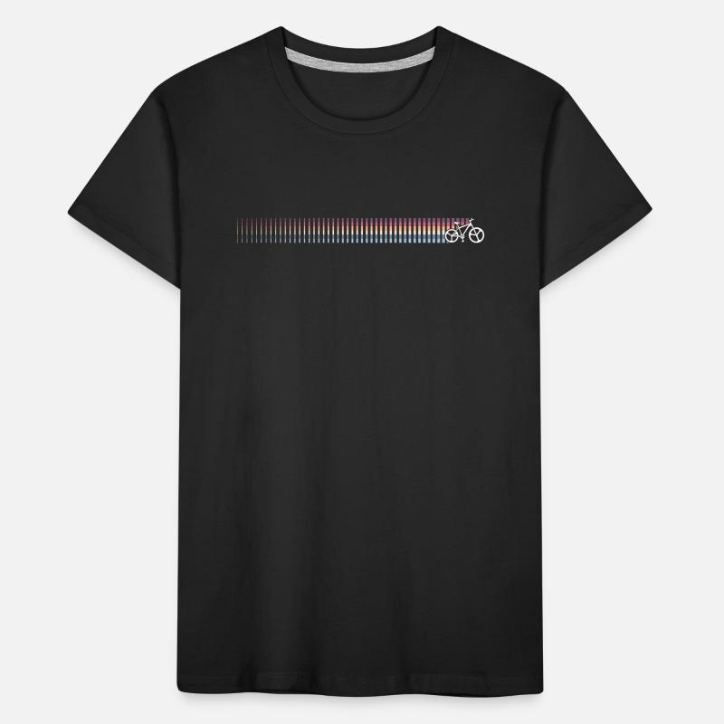Gradient Barcode Sunset Kids' Premium Organic T-Shirt
