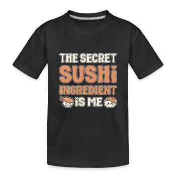 L’ingrédient secret de Sushi Lover, c’est moi sushi - T-shirt bio Premium Enfant - noir - Devant