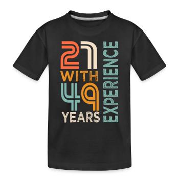 Geschenk zum 70. Geburtstag 70. Geburtstag - Kinder Premium Bio T-Shirt - Schwarz - Vorne