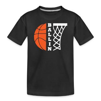 Ballin Basket-ball - T-shirt bio Premium Enfant - noir - Devant