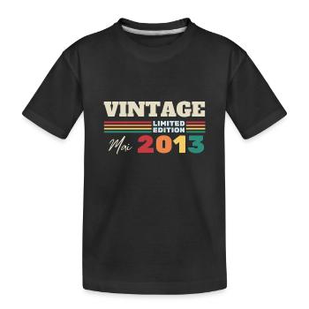 Vintage mai 2013 cadeau anniversaire - T-shirt bio Premium Enfant - noir - Devant