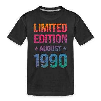 Limited Edition Birthday Party Vintage 1990's - Kids' Premium Organic T-Shirt - black - Front