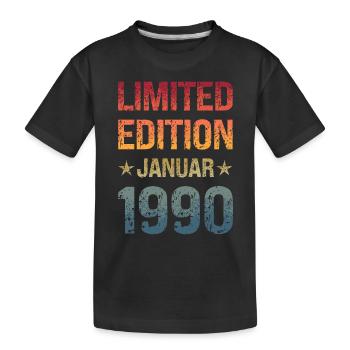Limited Edition Birthday Party Vintage 1990's - Kids' Premium Organic T-Shirt - black - Front