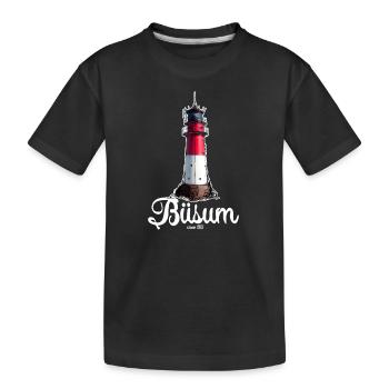 Büsum Lighthouses - North Sea North Sea Coast - Kids' Premium Organic T-Shirt - black - Front