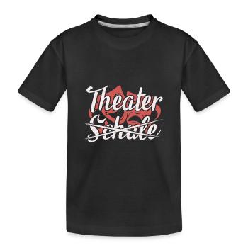 Du théâtre plutôt que de l’école Acteurs de théâtre - T-shirt bio Premium Enfant - noir - Devant