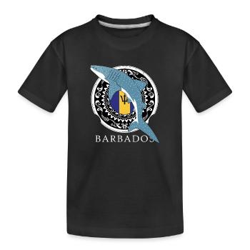 Barbados Whale Shark - Kids' Premium Organic T-Shirt - black - Front