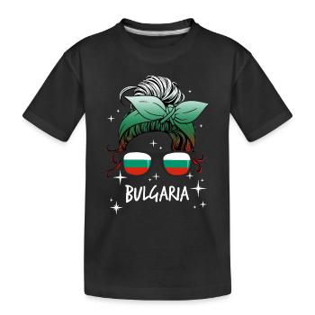 Bulgarie - T-shirt bio Premium Enfant - noir - Devant