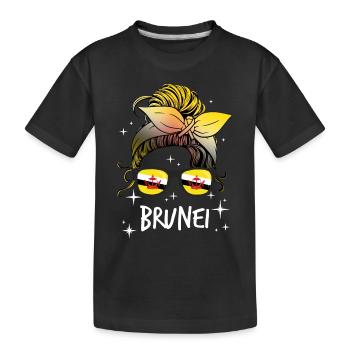 Brunei - T-shirt bio Premium Enfant - noir - Devant