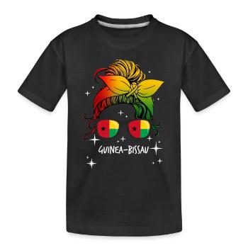 Guinée-Bissau - T-shirt bio Premium Enfant - noir - Devant