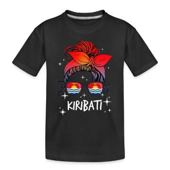 Kiribati - Kids' Premium Organic T-Shirt - black - Front