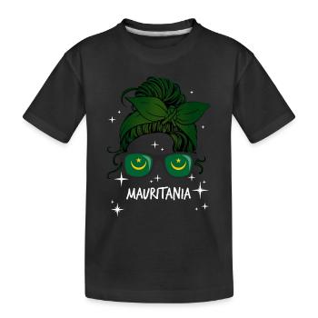 Mauritania - Kids' Premium Organic T-Shirt - black - Front