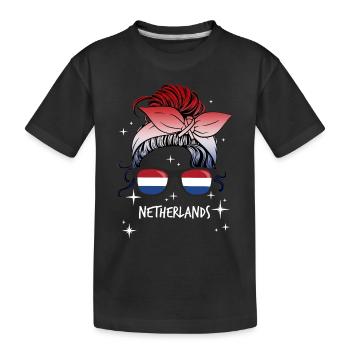 Antilles néerlandaises - T-shirt bio Premium Enfant - noir - Devant