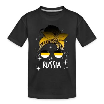 Russian Empire - Kids' Premium Organic T-Shirt - black - Front