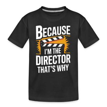 Filmemacher Filmregisseur Kameramann Film - Kinder Premium Bio T-Shirt - Schwarz - Vorne