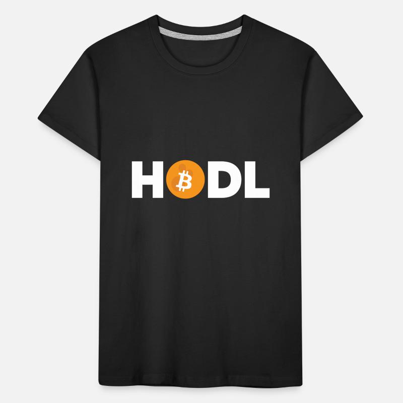 Bitcoin Plan B BTC Satoshi Krypto Hodl Maximalist Kinder Premium Bio T-Shirt