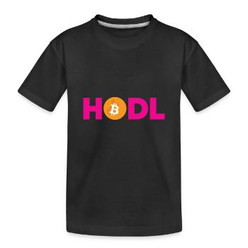 Bitcoin Plan B BTC Satoshi Crypto Hodl Maximaliste - T-shirt bio Premium Enfant - noir - Devant