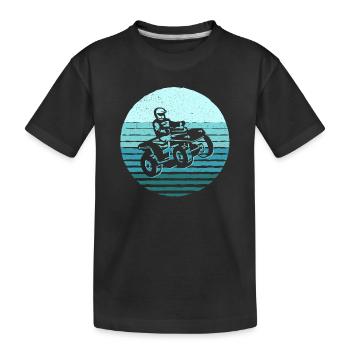 Quad Biker Motorsport Offroad Quad Rider VTT - T-shirt bio Premium Enfant - noir - Devant