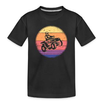 Quad Bike Offroad Quadfahrer ATV - Kids' Premium Organic T-Shirt - black - Front