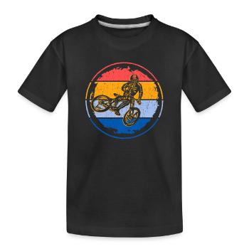 Mountain Bike Downhill Fahrrad Mountainbike - Kids' Premium Organic T-Shirt - black - Front