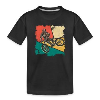 VTT VTT Vélo de descente - T-shirt bio Premium Enfant - noir - Devant