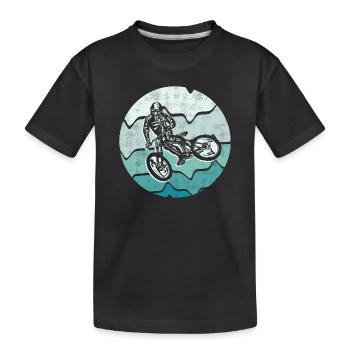 Mountain Bike Fahrrad Mountainbike - Kids' Premium Organic T-Shirt - black - Front