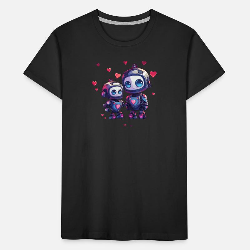 Mère robot avec conception d’enfant T-shirt bio Premium Enfant