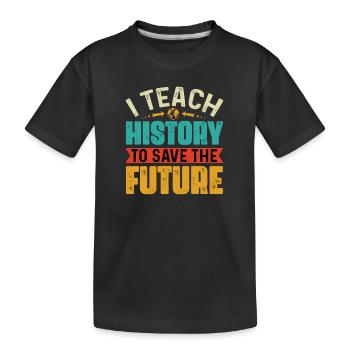 Professeur d’histoire Professeur d’histoire Held - T-shirt bio Premium Enfant - noir - Devant