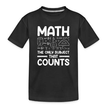 Mathelehrer Mathematische Formel Geometrie Lehrer - Kinder Premium Bio T-Shirt - Schwarz - Vorne