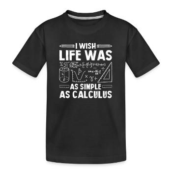 Mathelehrer Mathematische Formel Geometrie Lehrer - Kinder Premium Bio T-Shirt - Schwarz - Vorne