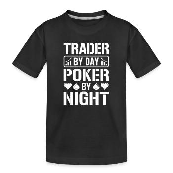 Trade Finance Poker Stocks Jeu de cartes de poker - T-shirt bio Premium Enfant - noir - Devant