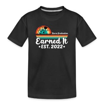 Examen d’infirmière 2022 - T-shirt bio Premium Enfant - noir - Devant